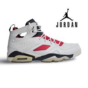 Air Jordan Flightclub 91 White Black Gym Red Size 12 US Men’s | 555475-121